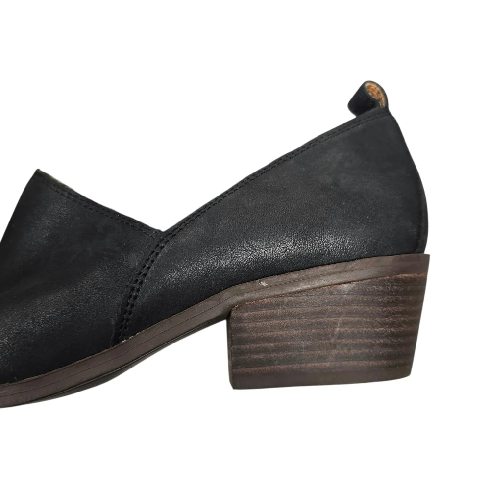 Lucky Brand Womens Morriah Black Leather Shoes Size 7.5 - Picture 7 of 9